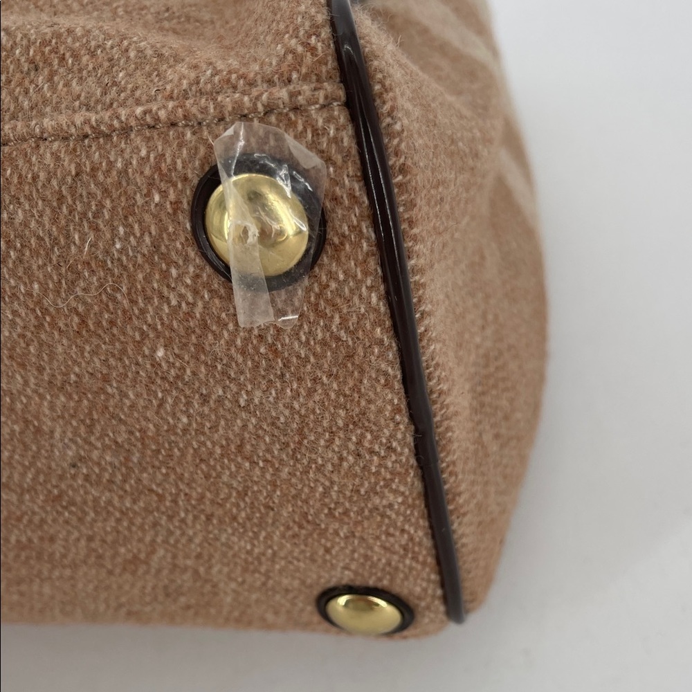 NWOT Coach Signature Stripe Wool Satchel — Style #F24784 - Picture 6 of 12